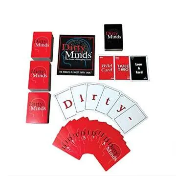 TDC Games Dirty Minds Card Game, Hilariously Twisted Party Card Game, Card Game for Bachelorette Parties, Party Games for Game Night, Naughty Clues with Clean Answers