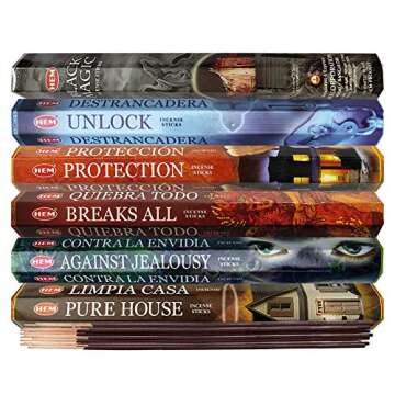 Hem Incense Sticks Variety Pack with Holder and Fragrances