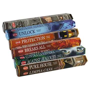 Hem Incense Sticks Variety Pack with Holder and Fragrances