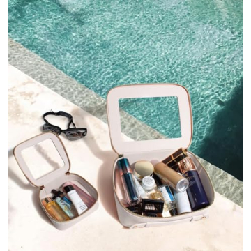 LETGO Clear Makeup Bag, TSA Approved & Stylish Design