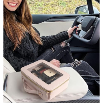 LETGO Clear Makeup Bag, TSA Approved & Stylish Design