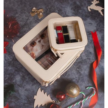 LETGO Clear Makeup Bag, TSA Approved & Stylish Design