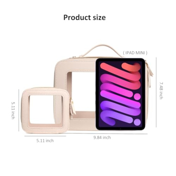 LETGO Clear Makeup Bag, TSA Approved & Stylish Design