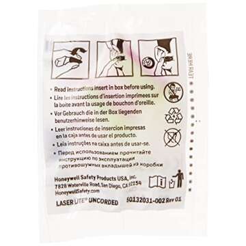 Howard Leight by Honeywell Laser Lite High Visibility Disposable Foam Earplugs, Pink/Yellow , 200-Pairs (LL-1) - 3301105