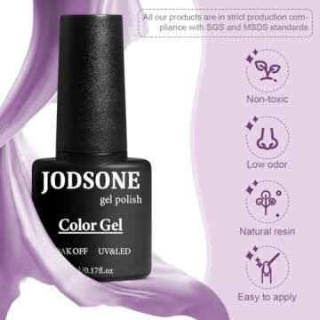 JODSONE Gel Nail Polish Kit - 55 Colors & UV Light