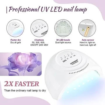 JODSONE Gel Nail Polish Kit - 55 Colors & UV Light