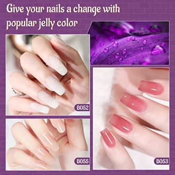 JODSONE Gel Nail Polish Kit - 55 Colors & UV Light