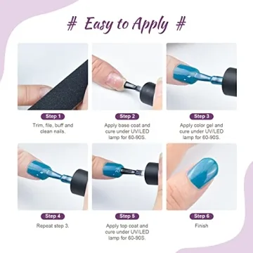 JODSONE Gel Nail Polish Kit - 55 Colors & UV Light