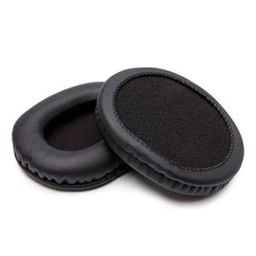 WC Wicked Cushions Replacement Ear Pads for Sony MDR 7506 | Softer Leather, Luxurious Memory Foam, Unmatched Durability | Compatible with MDR 7506 / MDR V6 / MDR CD900ST | (PU Leather)