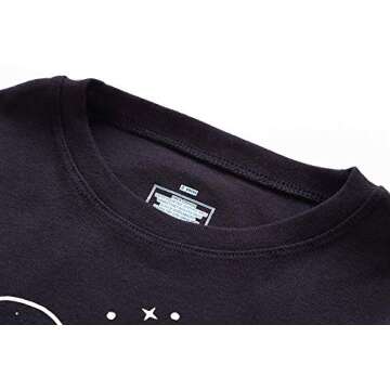 RKOIAN Little Boys Girls' Pajamas Sets Glow in The Dark Toddler Pjs Cotton Kids Sleepwear (6 Tall, Black/Space1)