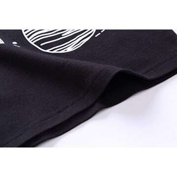 RKOIAN Little Boys Girls' Pajamas Sets Glow in The Dark Toddler Pjs Cotton Kids Sleepwear (6 Tall, Black/Space1)