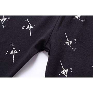 RKOIAN Little Boys Girls' Pajamas Sets Glow in The Dark Toddler Pjs Cotton Kids Sleepwear (6 Tall, Black/Space1)