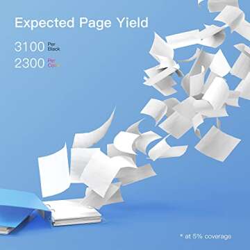 GPC Image Compatible 054 Toner Cartridge Set Replacement for Canon 054 CRG-054 054H Toner Cartridge Work with Color ImageClass MF644Cdw LBP622Cdw MF642Cdw MF640C LBP620 Toner (1B 1C 1M 1Y, 4 Pack)