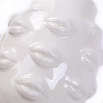 Romehaha Ceramic Body Vase, Lips Vase Table Decor Modern Farmhouse Decor Flower Vase for Home Office Shops 6.5X4.72Inch(White)