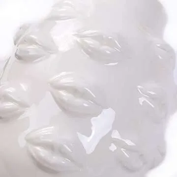 Romehaha Ceramic Body Vase, Lips Vase Table Decor Modern Farmhouse Decor Flower Vase for Home Office Shops 6.5X4.72Inch(White)