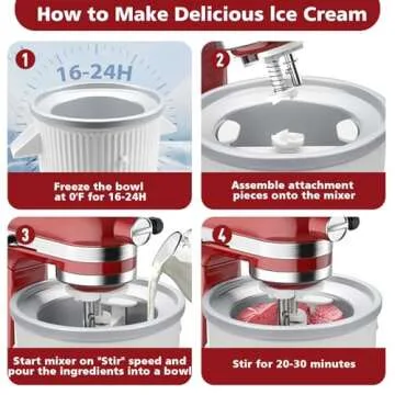 Ice Cream Attachment for KitchenAid Stand Mixer
