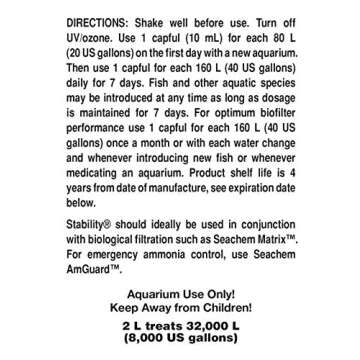 Seachem Stability Fish Tank Stabilizer - For Freshwater and Marine Aquariums 2L / 67.6 oz