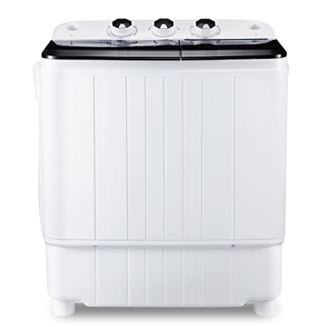 HABUTWAY Twin Tub Washing Machine for Small Spaces