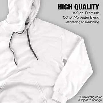 Yale University Official Yale Seal Unisex Adult Pull-Over Hoodie,White, Medium