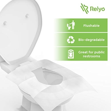 Flushable Biodegradable Toilet Seat Covers 50 Pack