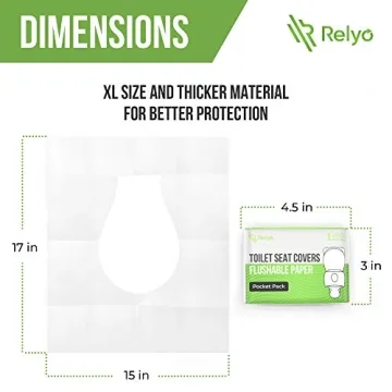 Flushable Biodegradable Toilet Seat Covers 50 Pack