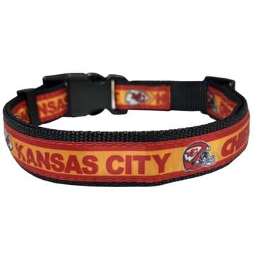 Pets First NFL Kansas City Chiefs Pet Collar - Small - Comfort & Quality