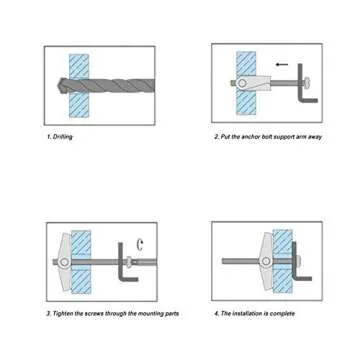binifiMux 26 Pieces Toggle Bolt and Wing Nut Assortment Kit for Drywall Hanging Heavy Items 1/8" 3/16" 1/4"