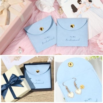 Bridesmaid Proposal Gift Set of 8 Velvet Jewelry Bags