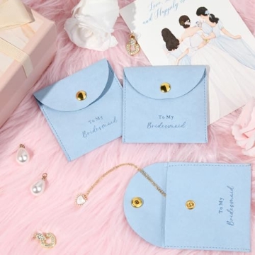 Bridesmaid Proposal Gift Set of 8 Velvet Jewelry Bags