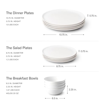 Fable Dinnerware Set - Eco-Friendly and Durable Stoneware