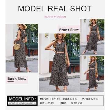 Stylish Dokotoo Floral Boho Dress for Summer Outings