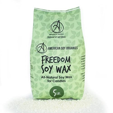 American Soy Organics Natural Soy Wax Beads for Candle Making
