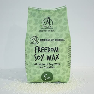 American Soy Organics Natural Soy Wax Beads for Candle Making