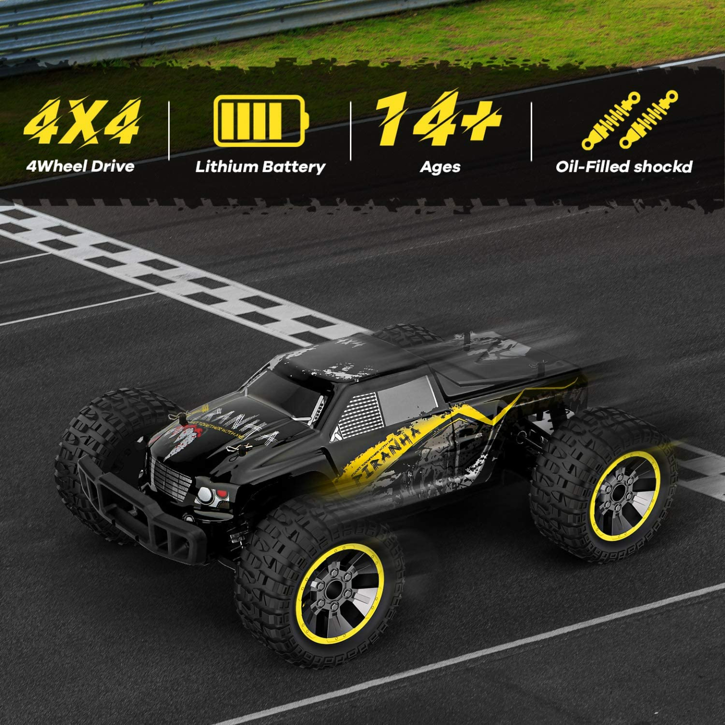 High Speed 4WD Remote Control Car for Kids & Adults