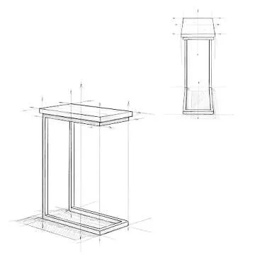 SIMPLIHOME Skyler Metal Table 18 inch Wide Metal C Side Table with Marble Top in White, Fully Assembled, for the Living Room and Bedroom