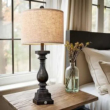 BOBOMOMO Retro USB Charging Dimmable Touch Control Lamps