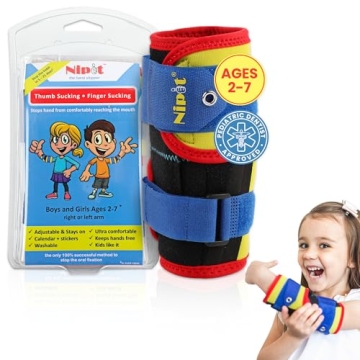 NIPIT Age 2-7 Thumb Sucking Habit STOP for Kids, Best Toddler Finger Sucking Prevention.