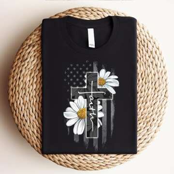 Love in Faith Daisy Christian T-Shirt for Women