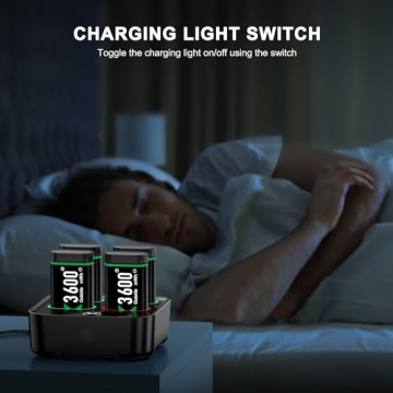 Rechargeable Xbox Battery Packs and Charging Dock for Controllers