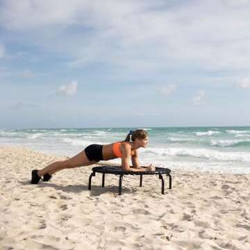 JumpSport 39" Adult Fitness Trampoline Rebounder, Adjustable Bounce, 300lb Max, 350 PRO