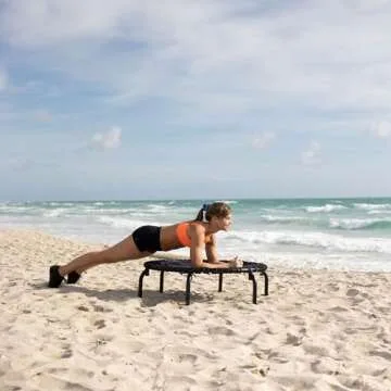 JumpSport 39" Adult Fitness Trampoline Rebounder, Adjustable Bounce, 300lb Max, 350 PRO