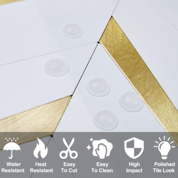 DICOFUN Peel and Stick Herringbone Backsplash Tiles