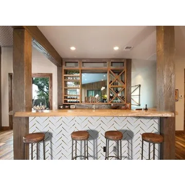 DICOFUN Peel and Stick Herringbone Backsplash Tiles