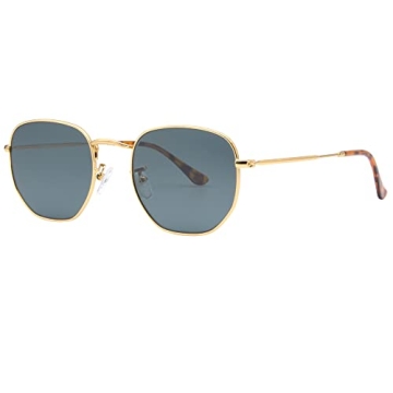 K KAREZOG Retro Hexagonal Sunglasses for Men and Women