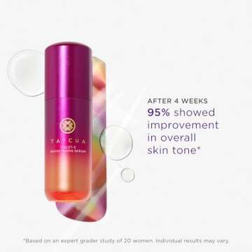 Tatcha Violet-C Brightening Serum | 20% Vitamin C + 10% AHAs | Pure Ingredients to Help Soften & Smooth for More Radiant, Even-Toned Skin | 30 ml / 1 oz