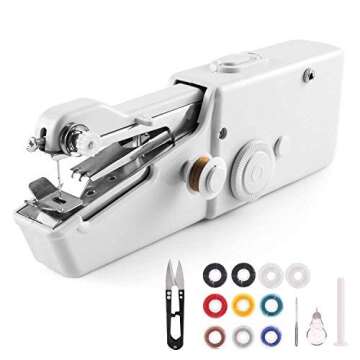 Portable Sewing Machine, Mini Cordless Handheld Electric Sewing Machine, Quick Handy Stitch Tool for...