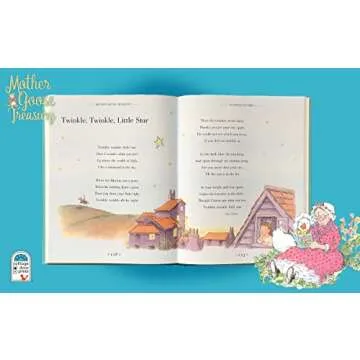 Mother Goose Treasury: A Beautiful Collection of Favorite Nursery Rhymes for Children (Hardcover Sto...