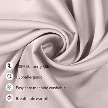 Jocoku 100% Mulberry Silk Pillowcases Set of 2 for Hair and Skin and Super Soft and Breathable Stand...