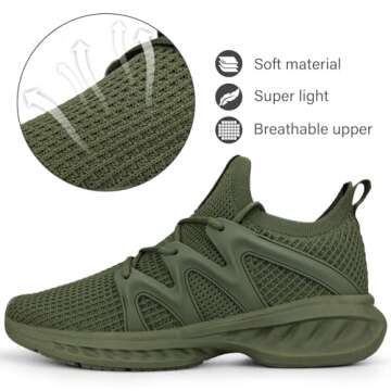 Pujcs Women Casual Walking Shoes - Lightweight & Breathable Sneakers