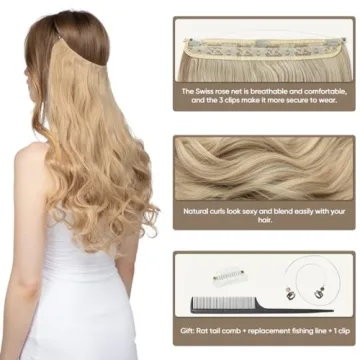 SARLA Invisible Wire Hair Extensions for Effortless Style